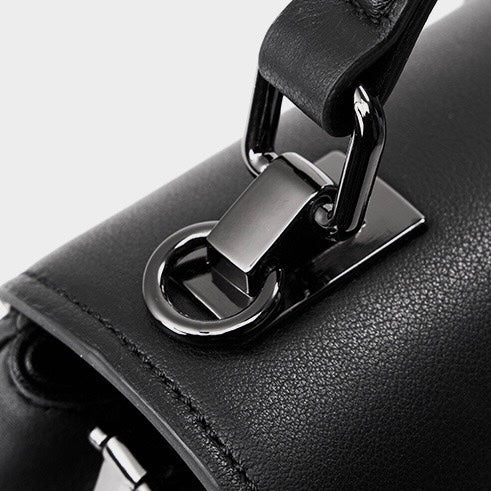 Elegant Genuine Leather Embossed Tote & Crossbody Bag