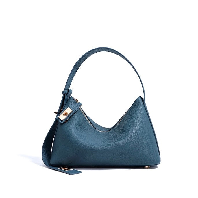 Togo Leather Signature Crossbody Dumpling Bag