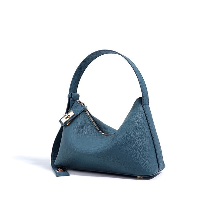 Togo Leather Signature Crossbody Dumpling Bag