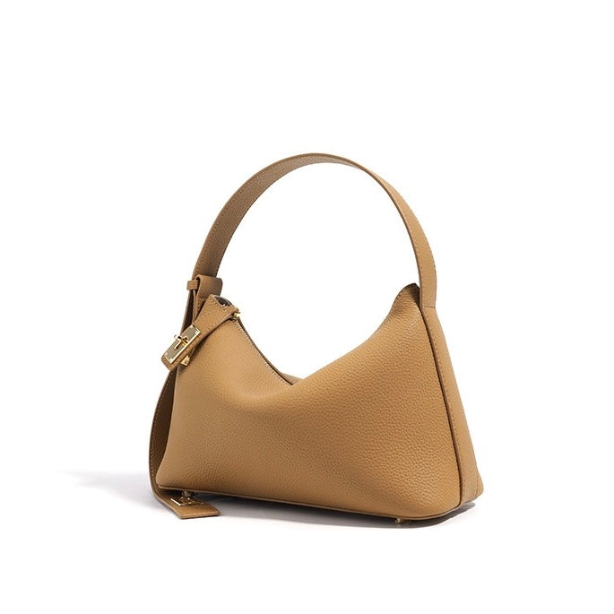 Togo Leather Signature Crossbody Dumpling Bag