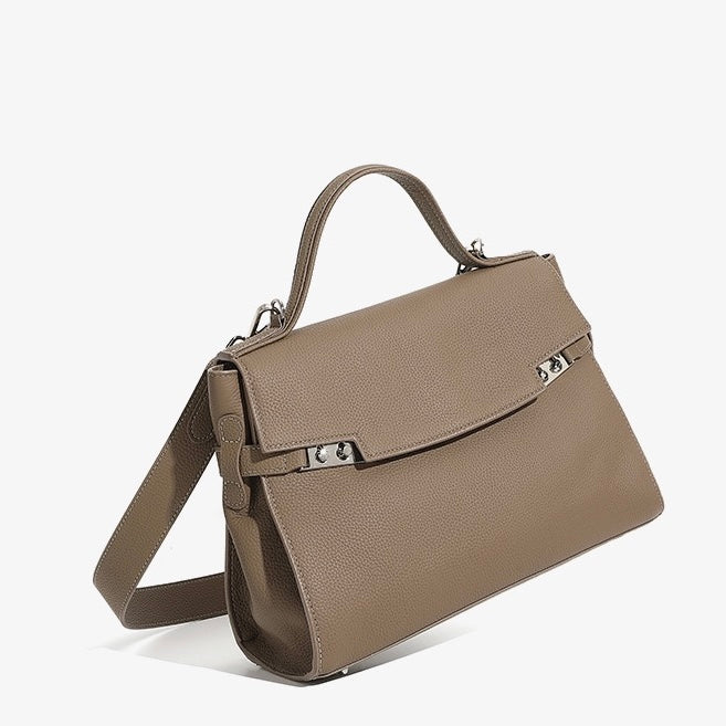 Elegant Women's Genuine Leather Large Capacity Tote Bag