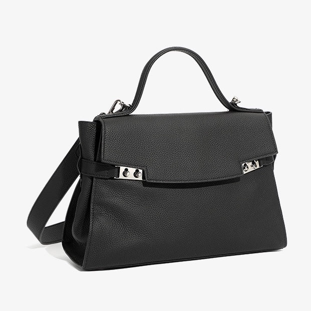 Elegant Women's Genuine Leather Large Capacity Tote Bag