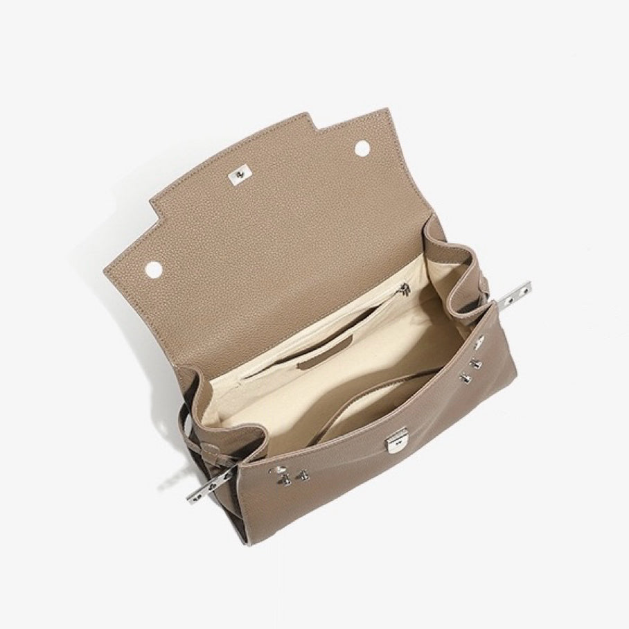 Elegant Women's Genuine Leather Large Capacity Tote Bag