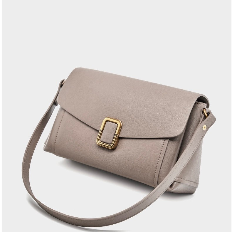 Maillard Elegance Women's Genuine Leather Commuter Tote Bag