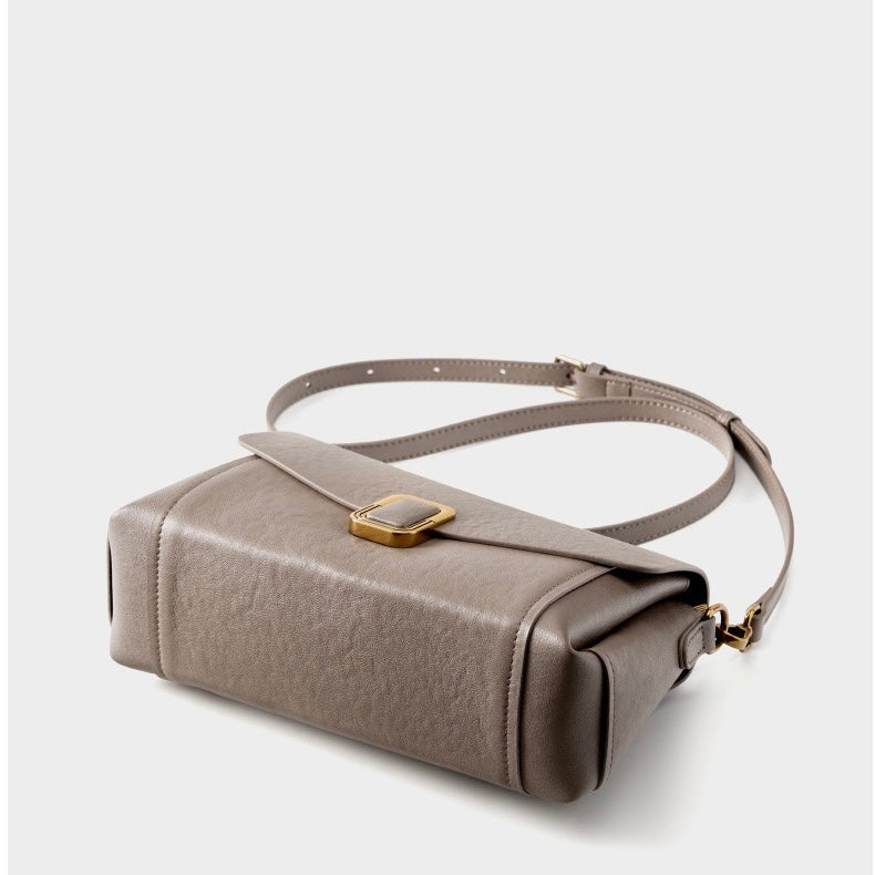 Maillard Elegance Women's Genuine Leather Commuter Tote Bag