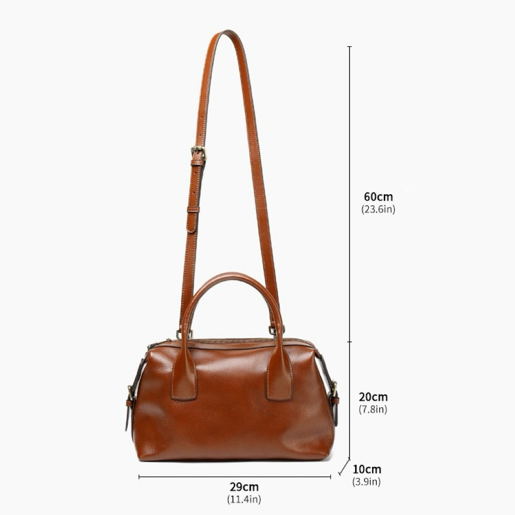 Luxurious Pebbled Leather Convertible Satchel with Elegant Top Handles