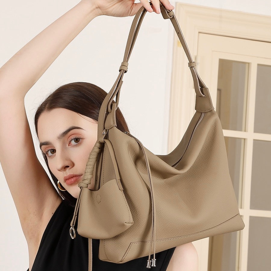 Elegant Minimalist Leather Commuter Tote Bag