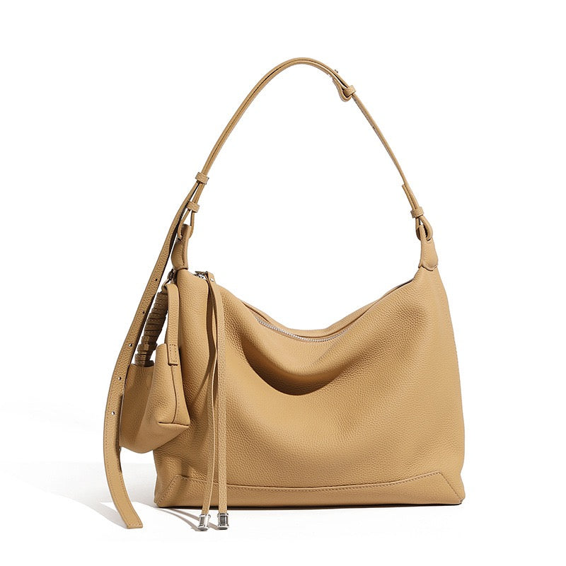 Elegant Minimalist Leather Commuter Tote Bag