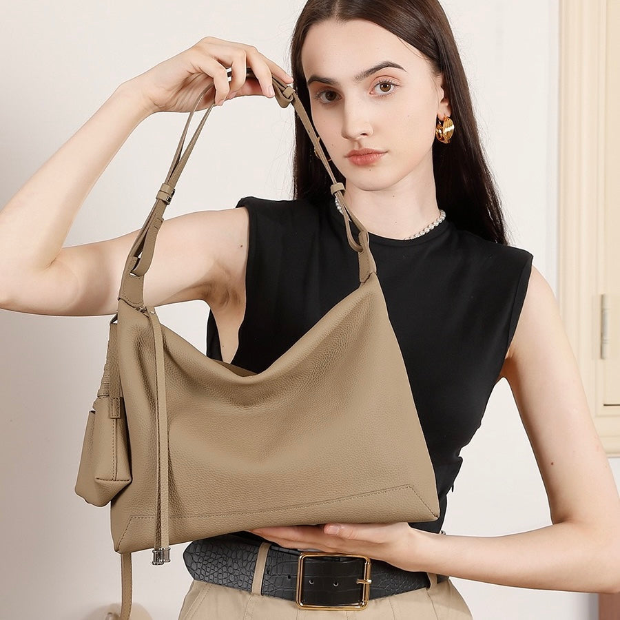 Elegant Minimalist Leather Commuter Tote Bag