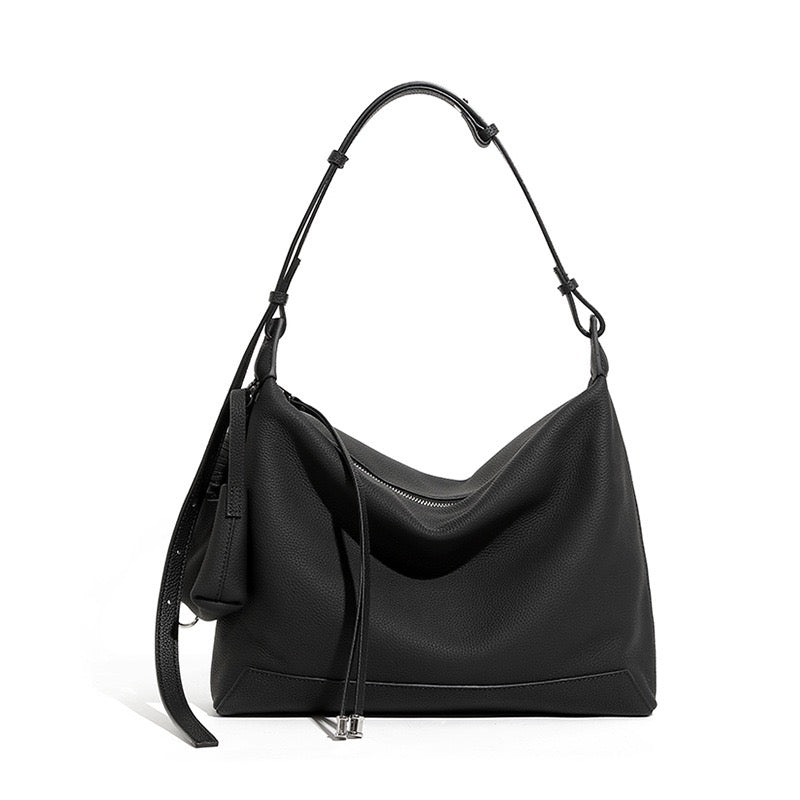 Elegant Minimalist Leather Commuter Tote Bag