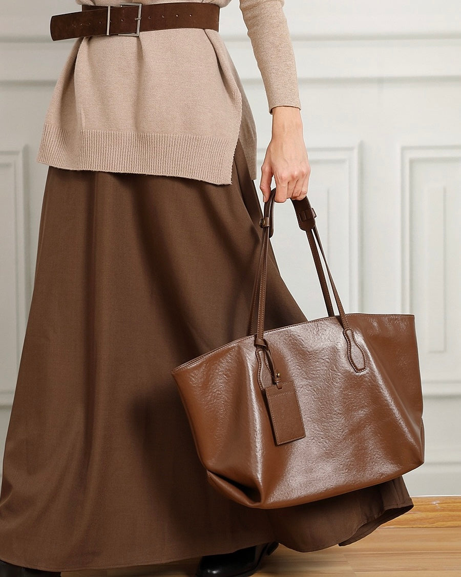 Signature Vintage Leather Tote: Elegance Meets Functionality