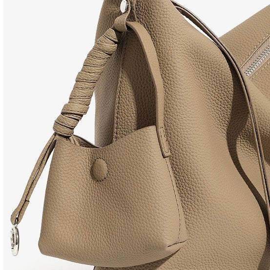 Elegant Minimalist Leather Commuter Tote Bag