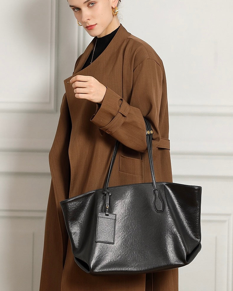 Signature Vintage Leather Tote: Elegance Meets Functionality