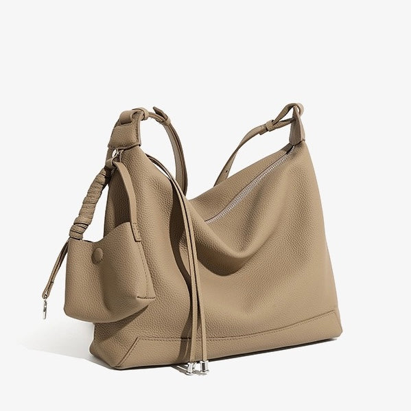 Elegant Minimalist Leather Commuter Tote Bag