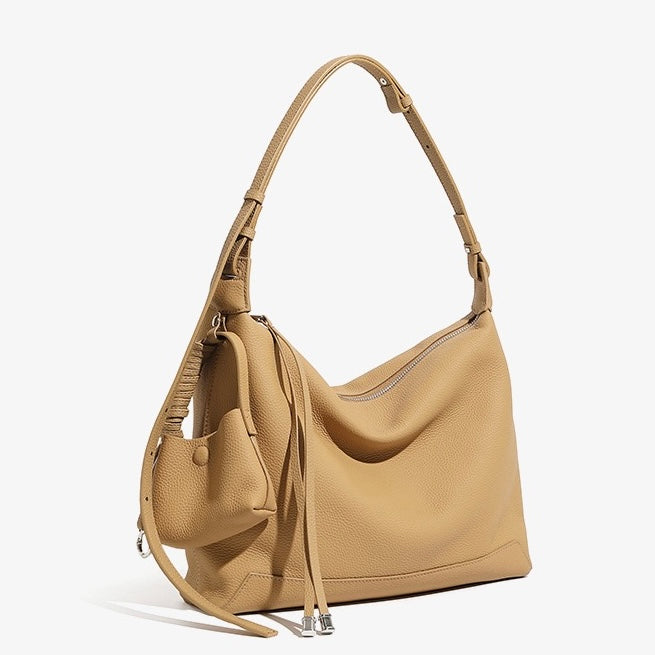 Elegant Minimalist Leather Commuter Tote Bag