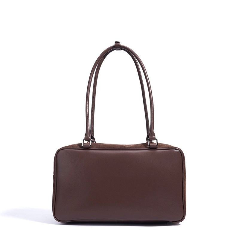 Women’s Matte Leather Vintage Pillow Tote – Elegant All-Day Companion