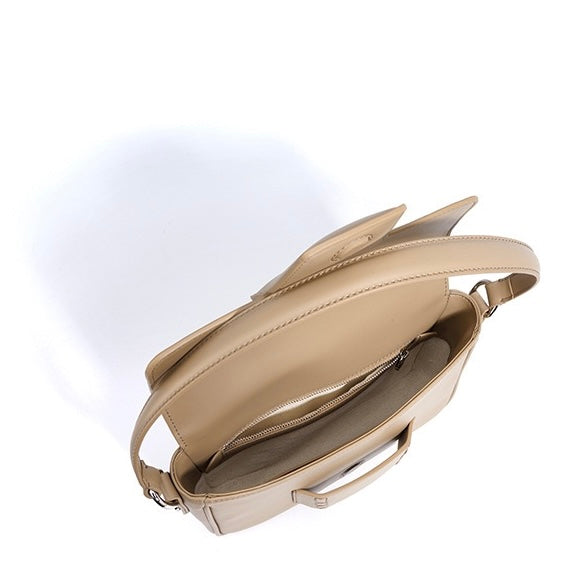 Genuine Leather Minimalist Square Shoulder Bag – Timeless Elegance