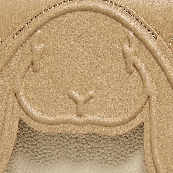 Rabbit-Inspired Genuine Leather Mini Crossbody Phone Bag