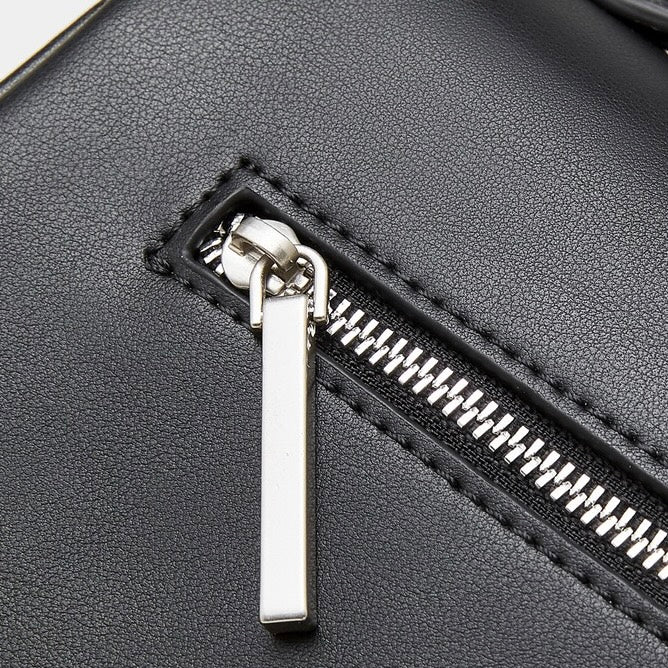 Chic Genuine Leather Designer Lock Clasp Shoulder Handbag