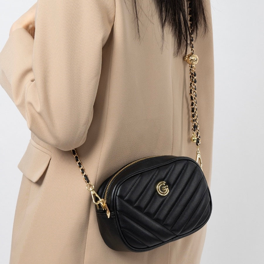 Elegant Genuine Leather Retro Round Bag