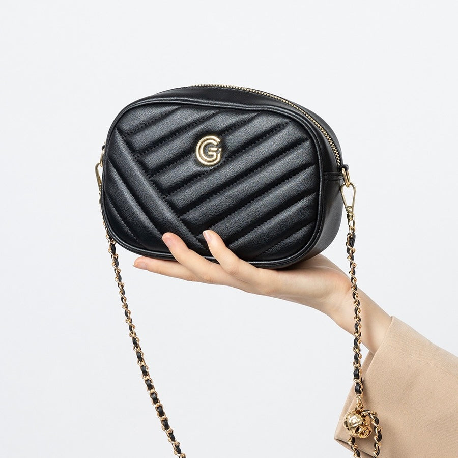 Elegant Genuine Leather Retro Round Bag
