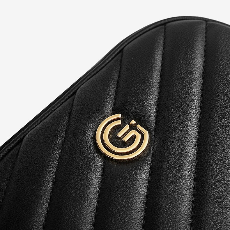 Elegant Genuine Leather Retro Round Bag