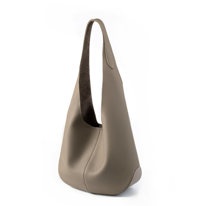 Luna Luxe Genuine Leather Hobo Tote Bag