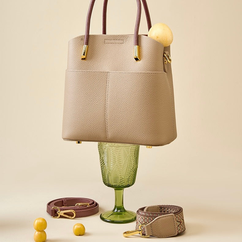 Elegant Genuine Leather Women's Crossbody Handbag