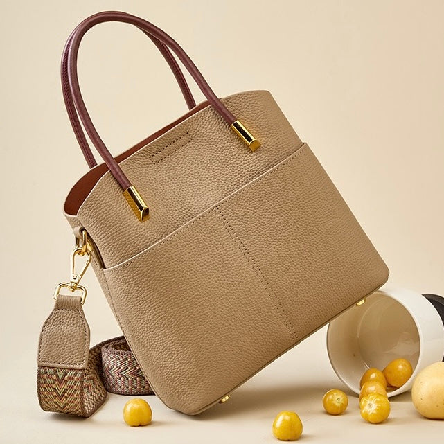 Elegant Genuine Leather Women's Crossbody Handbag