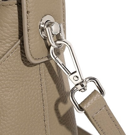 Luxurious Geometric Genuine Leather Pillow Crossbody Handbag