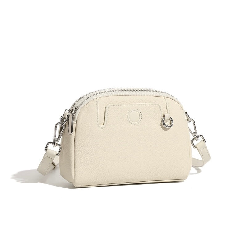 Genuine Cowhide Elegance: Versatile Crossbody Shoulder Bag