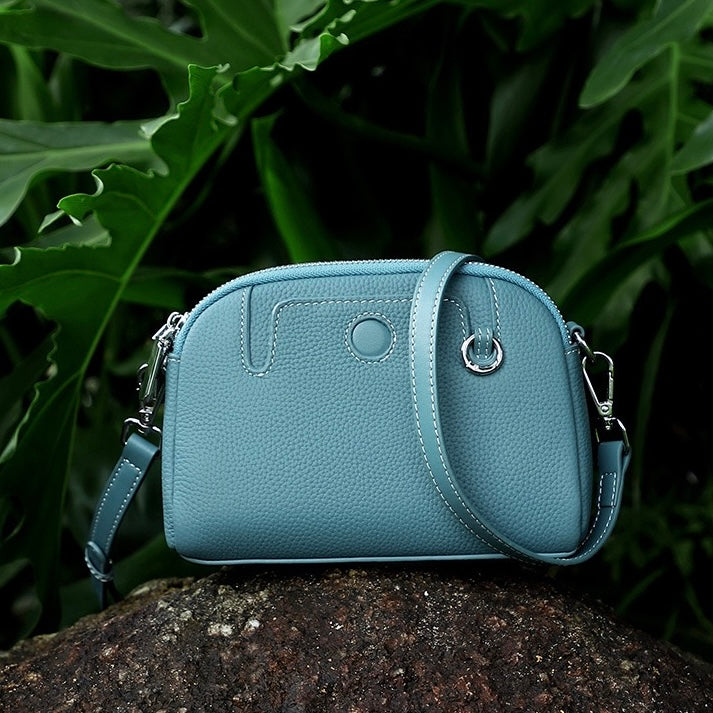 Genuine Cowhide Elegance: Versatile Crossbody Shoulder Bag