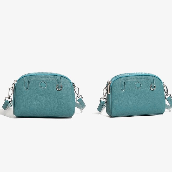 Genuine Cowhide Elegance: Versatile Crossbody Shoulder Bag