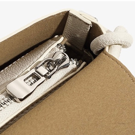 Multicolor Luxe Genuine Leather Compact Crossbody Bag