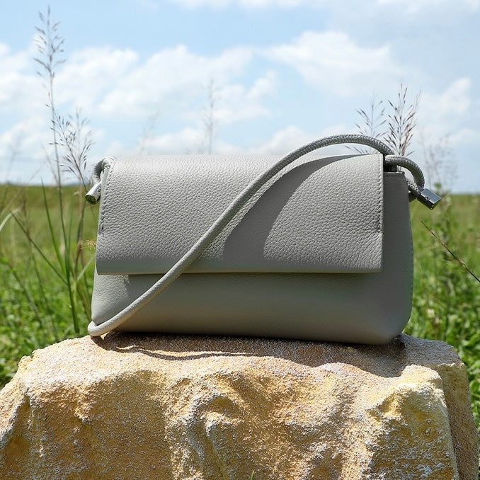 Multicolor Luxe Genuine Leather Compact Crossbody Bag