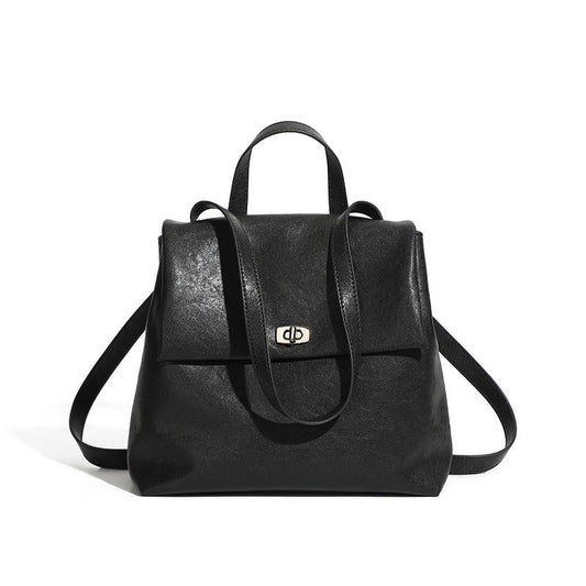 Luxurious Genuine Leather Versatile Backpack for the Modern Woman