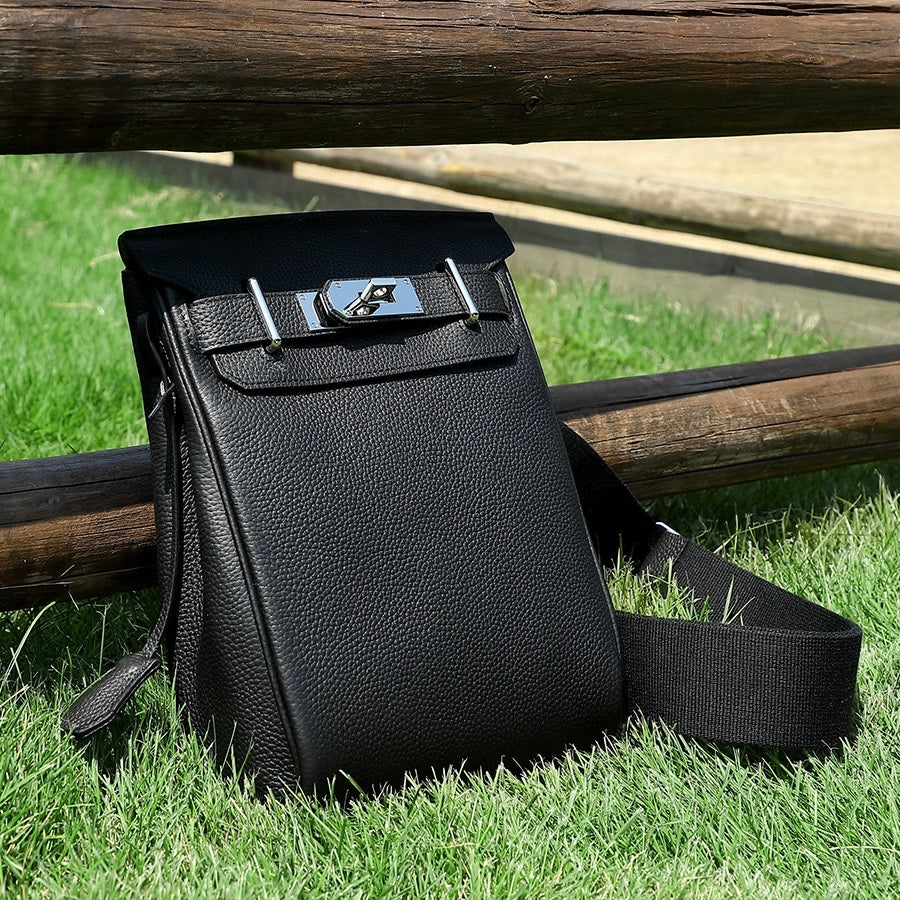 Top Grain Cowhide Luxe Crossbody Chest Bag