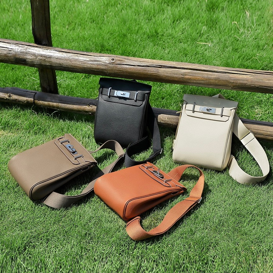 Top Grain Cowhide Luxe Crossbody Chest Bag