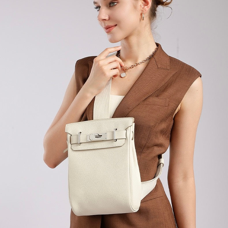 Top Grain Cowhide Luxe Crossbody Chest Bag