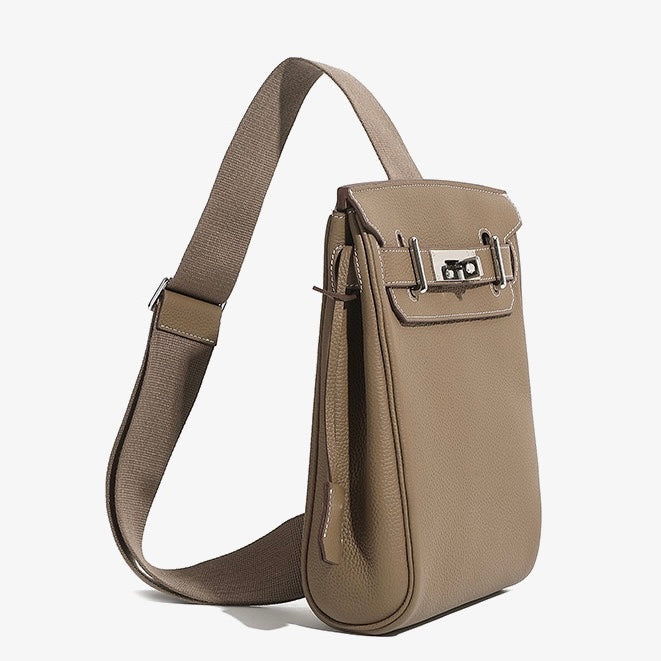 Top Grain Cowhide Luxe Crossbody Chest Bag