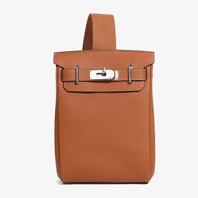 Top Grain Cowhide Luxe Crossbody Chest Bag