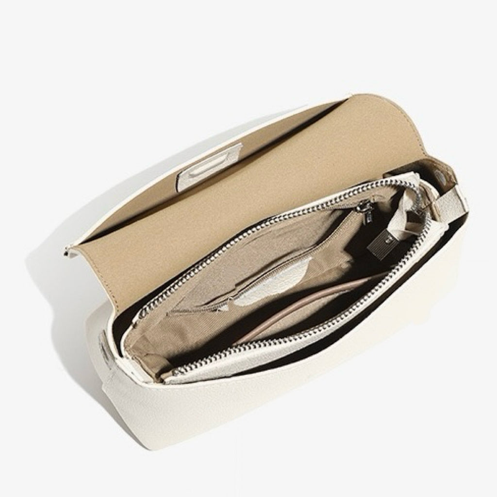 Multicolor Luxe Genuine Leather Compact Crossbody Bag