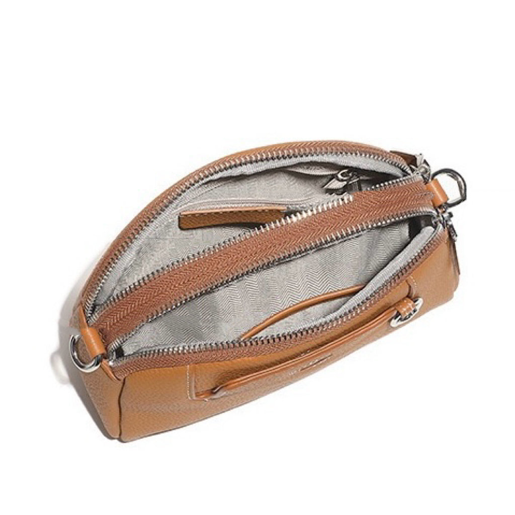 Genuine Cowhide Elegance: Versatile Crossbody Shoulder Bag