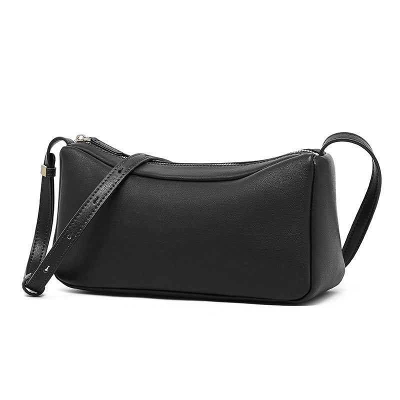 Elegant Leather Minimalist Crossbody Shoulder Bag for Women