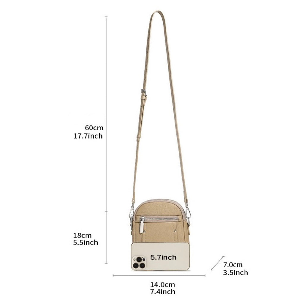TOGO Premium Cowhide Crossbody Bag: Elegant Versatility for Modern Chic