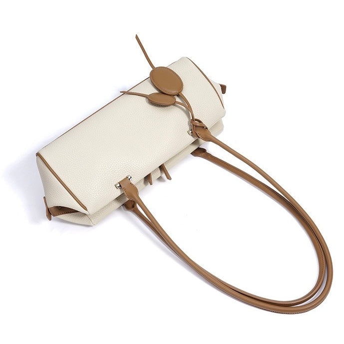 Women’s Genuine Leather Luxe Pendant Shoulder Handbag