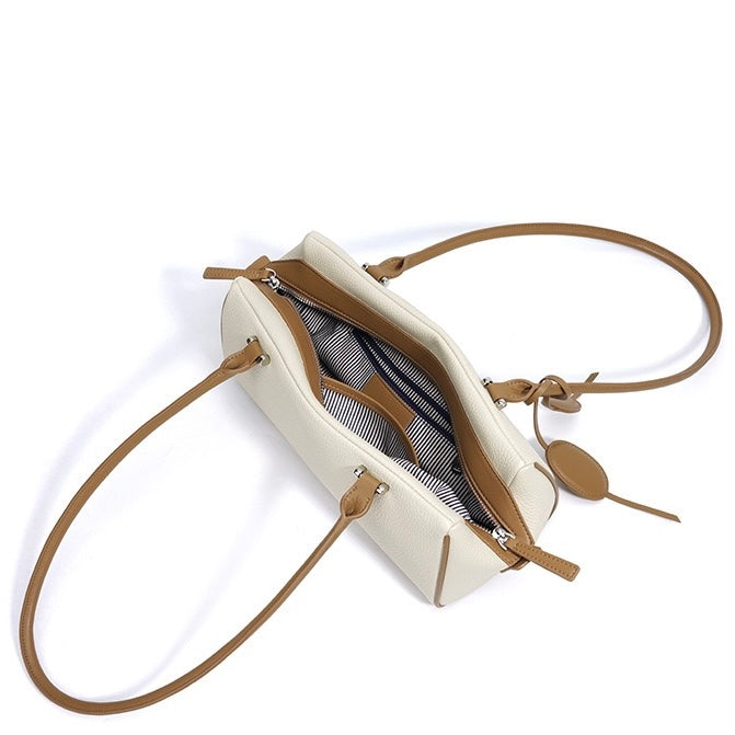 Women’s Genuine Leather Luxe Pendant Shoulder Handbag