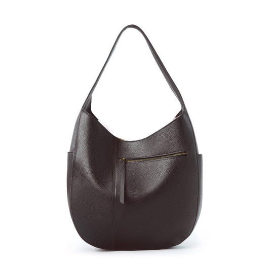 Chic Top Grain Leather Large Capacity Tote Bag