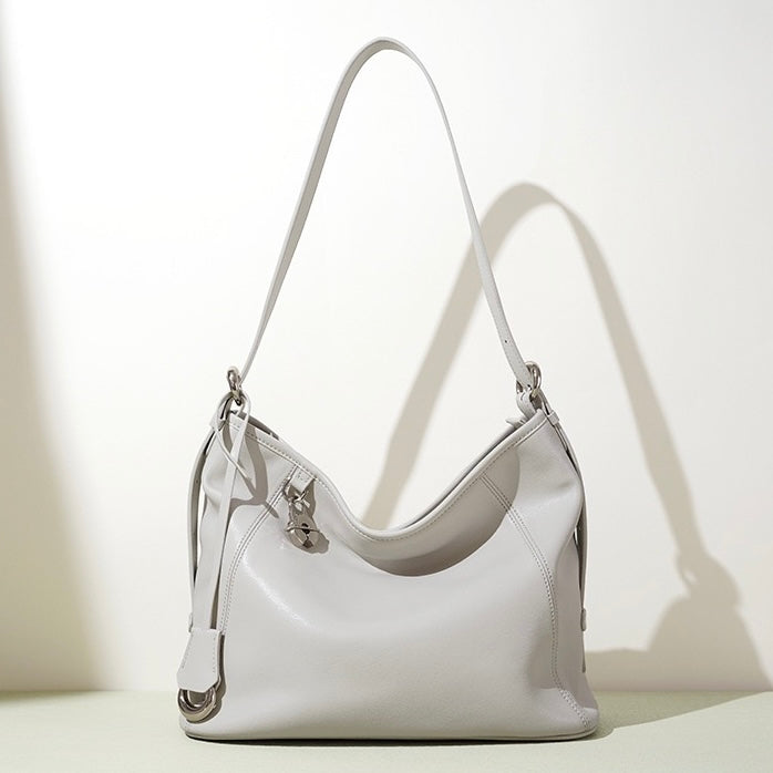 Sophisticated Women's Genuine Leather Large Capacity Crossbody Bag