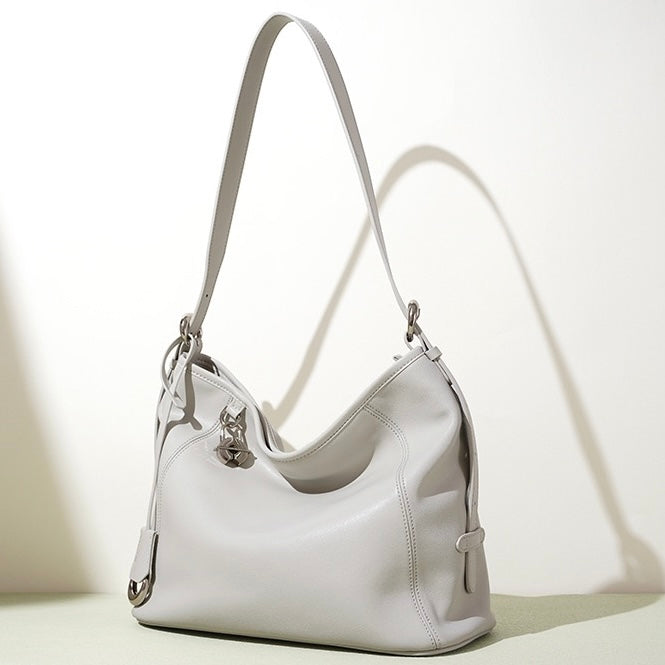 Sophisticated Women's Genuine Leather Large Capacity Crossbody Bag